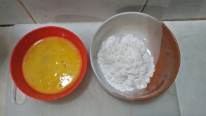 telur dan tepung maizena untuk bubur jagung